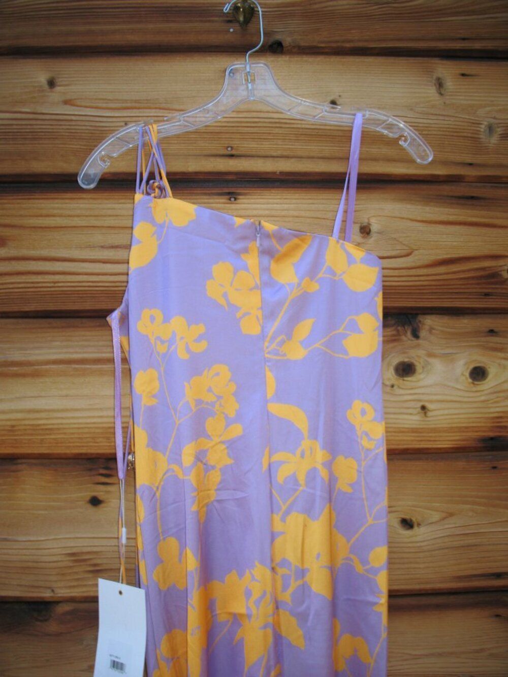 NWT Mac Duggal 68771 Orchid Floral Printed One Shoulder Maxi Dress S - Picture 11 of 15